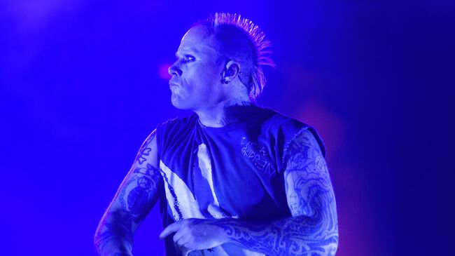 Лидер британской группы The Prodigy Кит Флинт, архивное фото