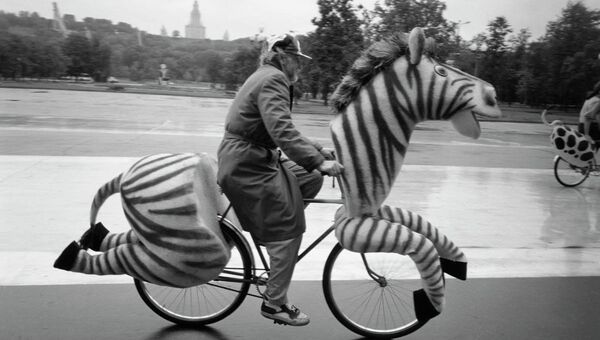 Фотография Владимира Вяткина, представленная в рамках выставки Изобретая велосипед