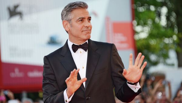 Актер Джордж Клуни на церемонии открытия 70-го Венецианского международного кинофестиваля