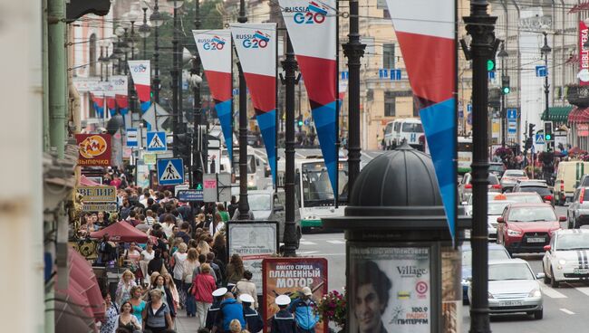 Санкт-Петербург перед началом саммита Группы двадцати