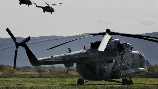 Вертолеты Ми-8 АМТШ. Архивное фото