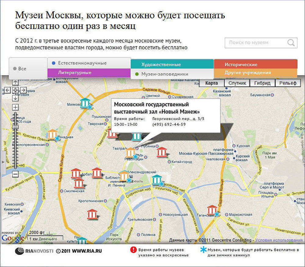 Музеи Москвы, которые можно бесплатно посещать один раз в месяц