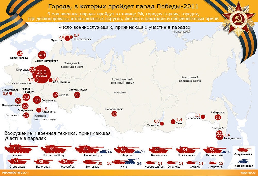 Карта военных частей россии