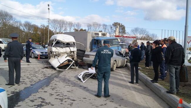 Крупное ДТП в Южно-Сахалинске