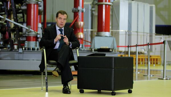 Д.Медведев посетил Московский электрозавод