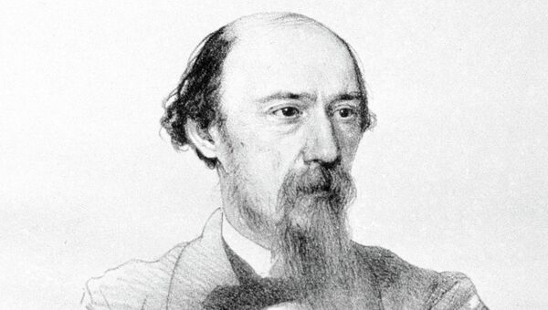 Русский поэт Николай Алексеевич Некрасов (1821-1877). Архивное фото