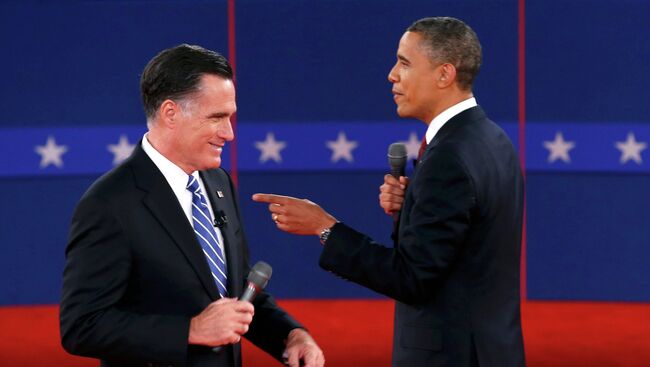 Вторые предвыборные дебаты Барака Обамы и Митта Ромни