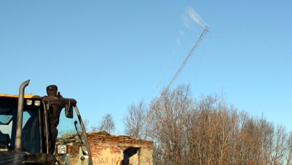 Радиомачта высотой 165 метров рухнула после подрыва 