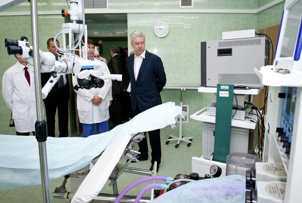 Мэр Москвы Сергей Собянин посетил городскую клиническую больницу №12