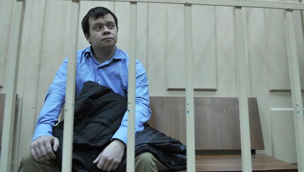 Константин Лебедев на заседании Басманного суда. Архив