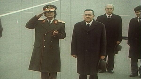 Визит Муаммара Каддафи в СССР в 1985 году. Архивные кадры