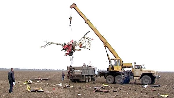 Обломки рухнувшего в Крыму самолета убирали с помощью подъемного крана