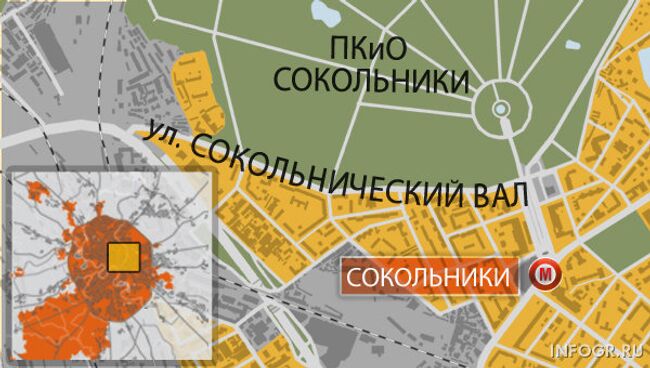 Москва, станция метро «Сокольники»