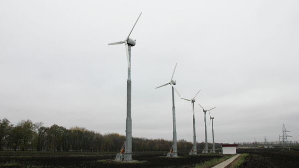 Ветротурбинные генераторы в Крапивенских дворах,  Белгородская область