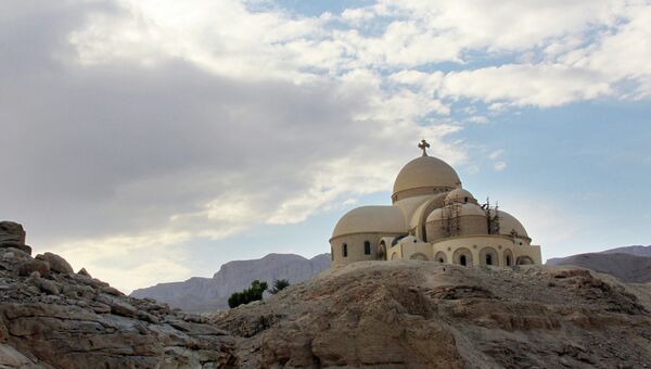 В коптском монастыре, Египет