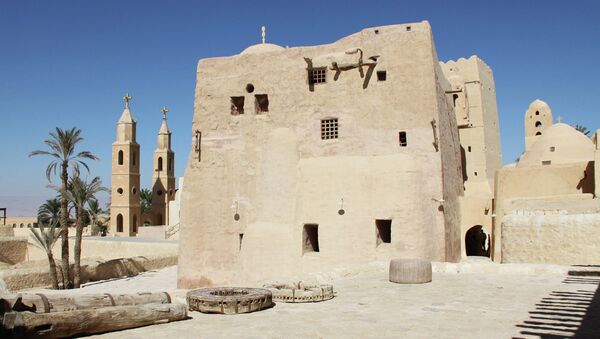 В коптском монастыре, Египет. Архивное фото