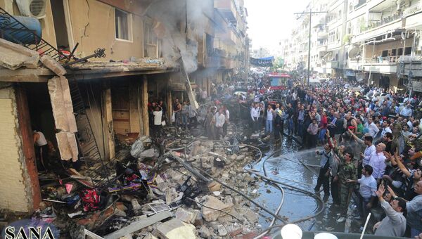 Последствия взрыва в Дамаске. Архив