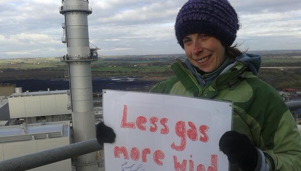 Протест «зеленых» против газовых электростанций