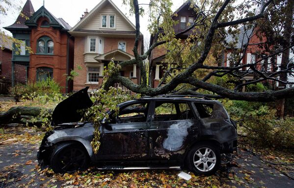 Последствия урагана Сэнди в Торонто, США