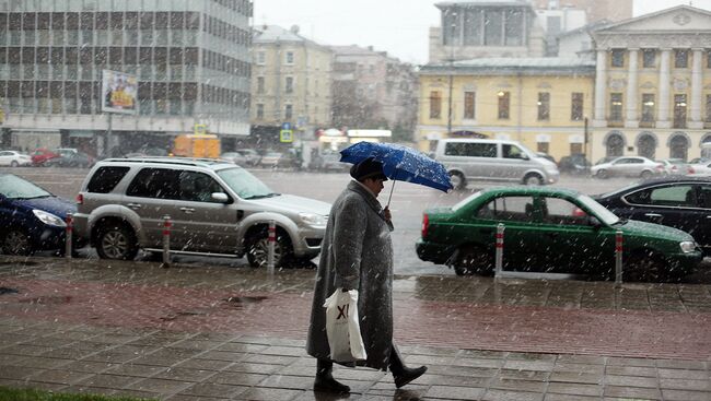 Снегопад в Москве