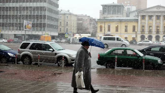 Снегопад в Москве