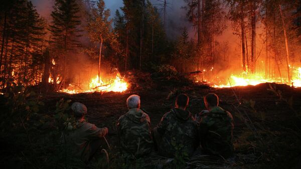 Пожарные десантники Авиалесоохраны в Сибири. Архивное фото
