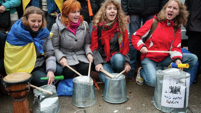 Митинг против фальсификации на выборах в Верховную Раду Украины