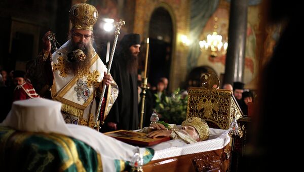 Церемония прощания с патриархом Болгарским Максимом