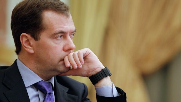 Премьер-министр РФ Дмитрий Медведев. Архив