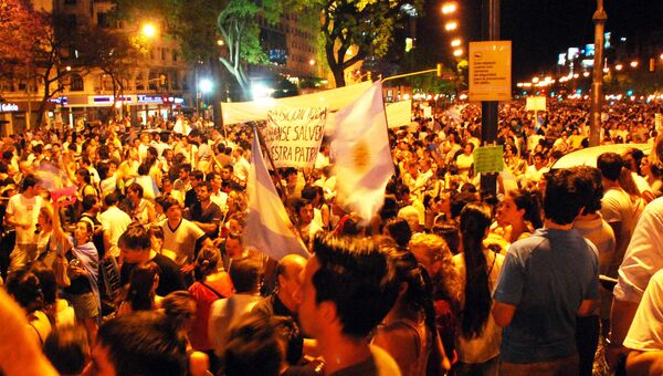Акции протеста против политики властей в Буэнос-Айресе