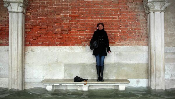 Последствия проливных дождей в Венеции