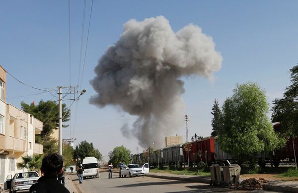 Взрыв в сирийском городе Рас-аль-Айн, расположенном в непосредственной близости от границы с Турцией