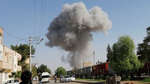 Взрыв в сирийском городе Рас-аль-Айн, расположенном в непосредственной близости от границы с Турцией