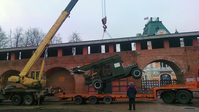 Экспонат мемориального комплекса «Горьковчане-фронту!» в Нижегородском кремле отправлен на реставрацию