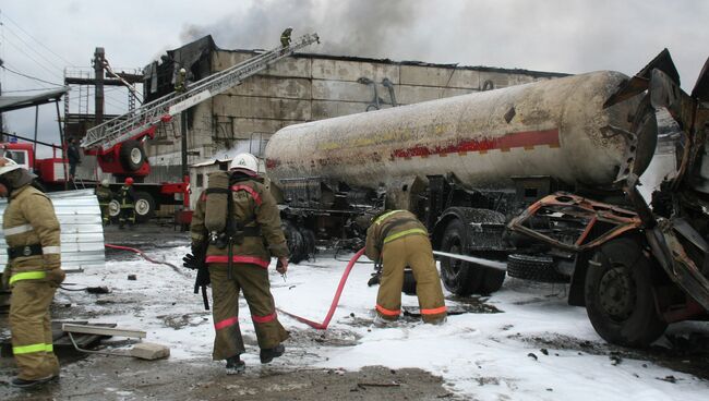 Взрыв газового баллона с пропаном в Новоусманском районе Воронежской области