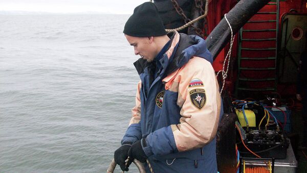 Работа поискового отряда на спасательном судне «Рубин» 