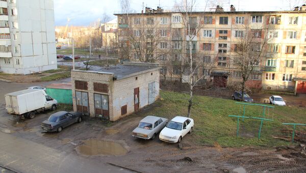 Парковка во дворе Костромы