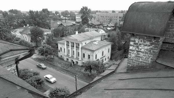 Вид на город Енисейск, архивное фото