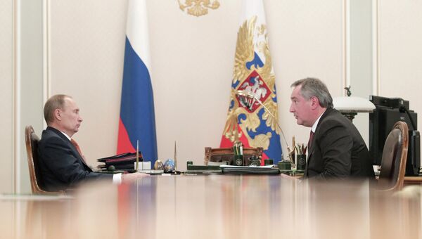 Встреча В.Путина и Д.Рогозина в Ново-Огарево