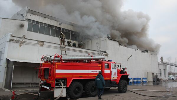 Пожар в салоне Renault в Воронеже