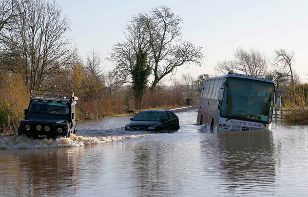 Наводнение из-за сильных ливней в центральной Англии