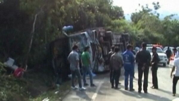 Авария с участием автобуса в Таиланде, в которой пострадали российские туристы