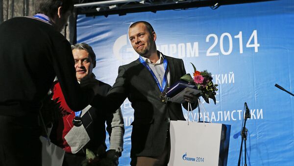 Фотограф РИА Новости, Григорий Сысоев, получил золотую медаль на конкурсе спортивной журналистики Энергия Побед