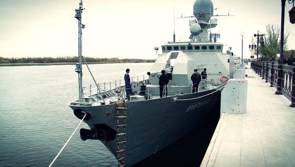 Корабль-невидимка и морпехи Каспийской флотилии. Интерактивный репортаж 