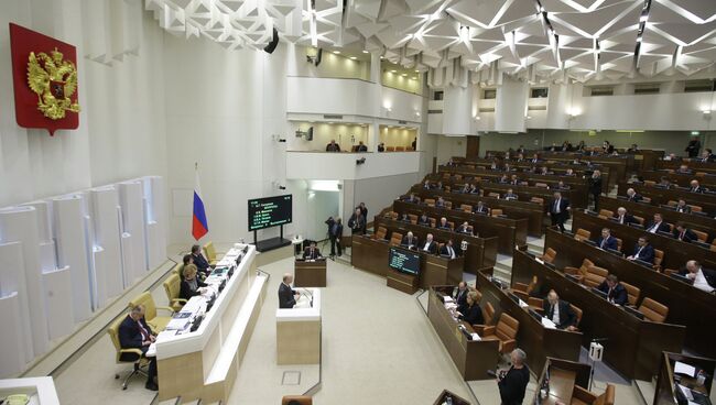 Заседание Совета Федерации РФ. Архивное фото