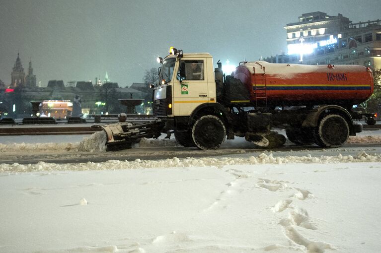 Сильный снегопад в Москве