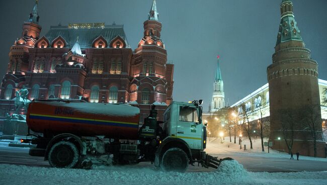 Сильный снегопад в Москве