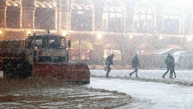 Сильный снегопад в Москве