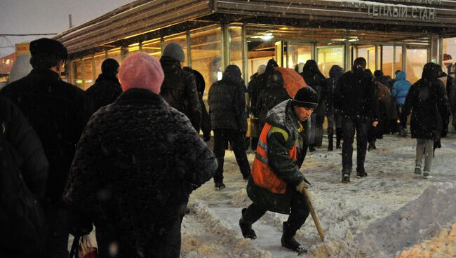 Сильный снегопад в Москве