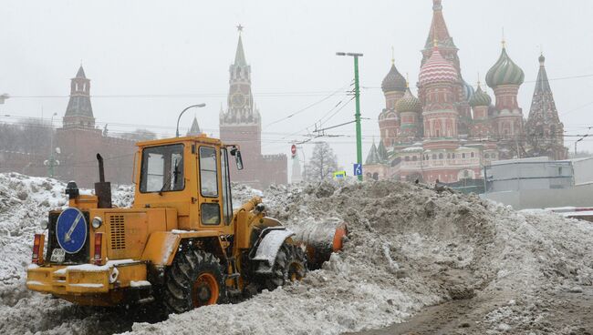 Сильный снегопад в Москве